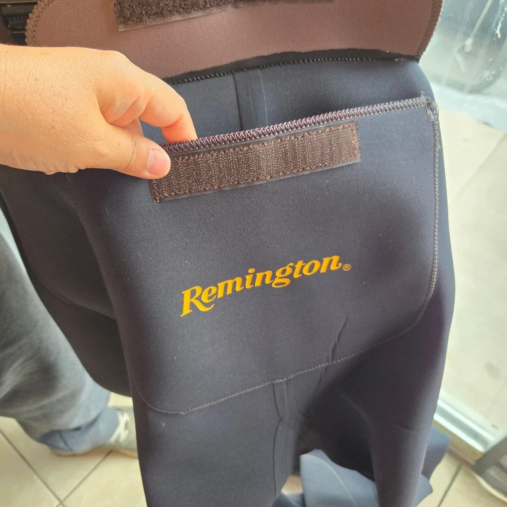 Remington Fishing Waders Mens Size 10 Black Neoprene Thinsulate Insulated Boots